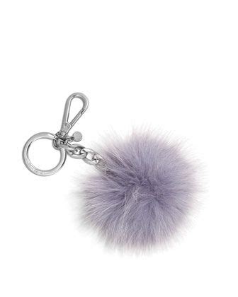 michael kors fur keychain|michael kors fox fur keychain.